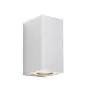 Nordlux Canto Maxi Kubi 2 Światło Ścienne Aluminium Valkoinen Up & Down | IP44 - Nadaje Się Do 2x GU10